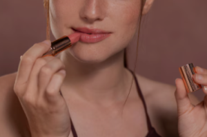 Nude beige lipstick