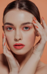 coral lipstick