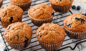 Homemade Blueberry Buttermilk Muffins