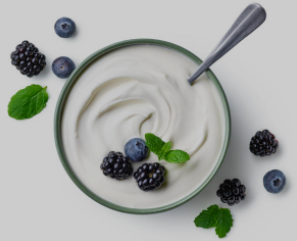 Greek yogurt with berries
