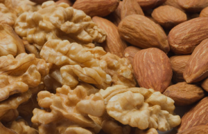 Almonds and walnuts