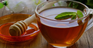 Herbal tea with honey