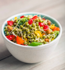 Sprouted Moong Salad